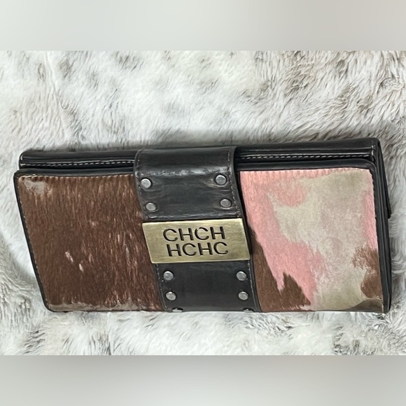 Caroline Herrera LEATHER WALLET vintage - Picture 2 of 15